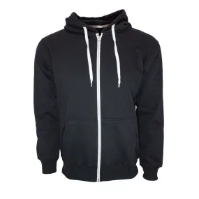 Black French Terry Zip Hoodie