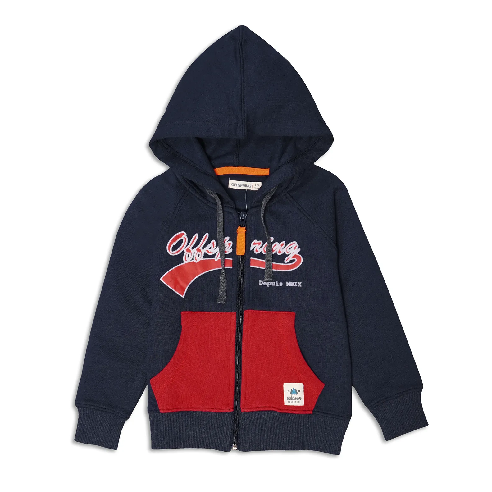 Boys Fleece Hooded Zipper
