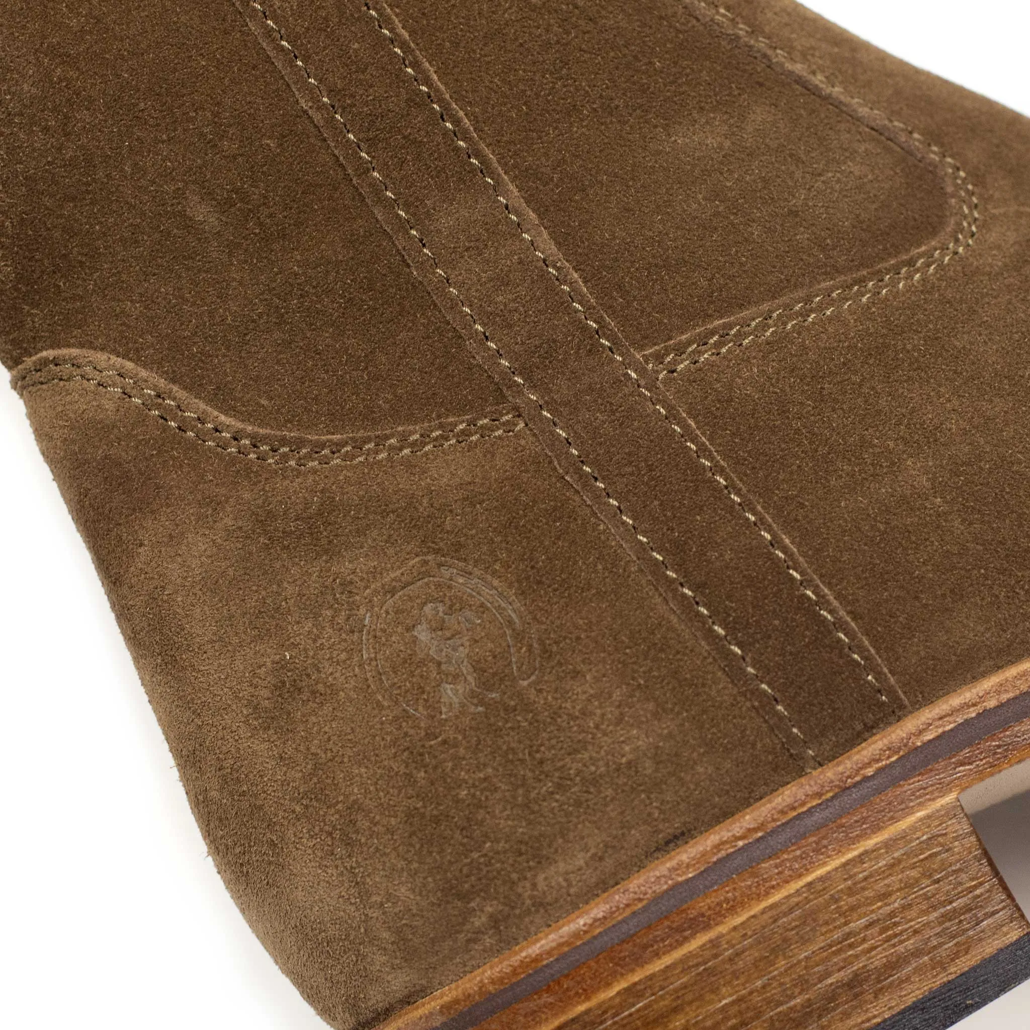 Clint side-zip boots taupe suede (restock)