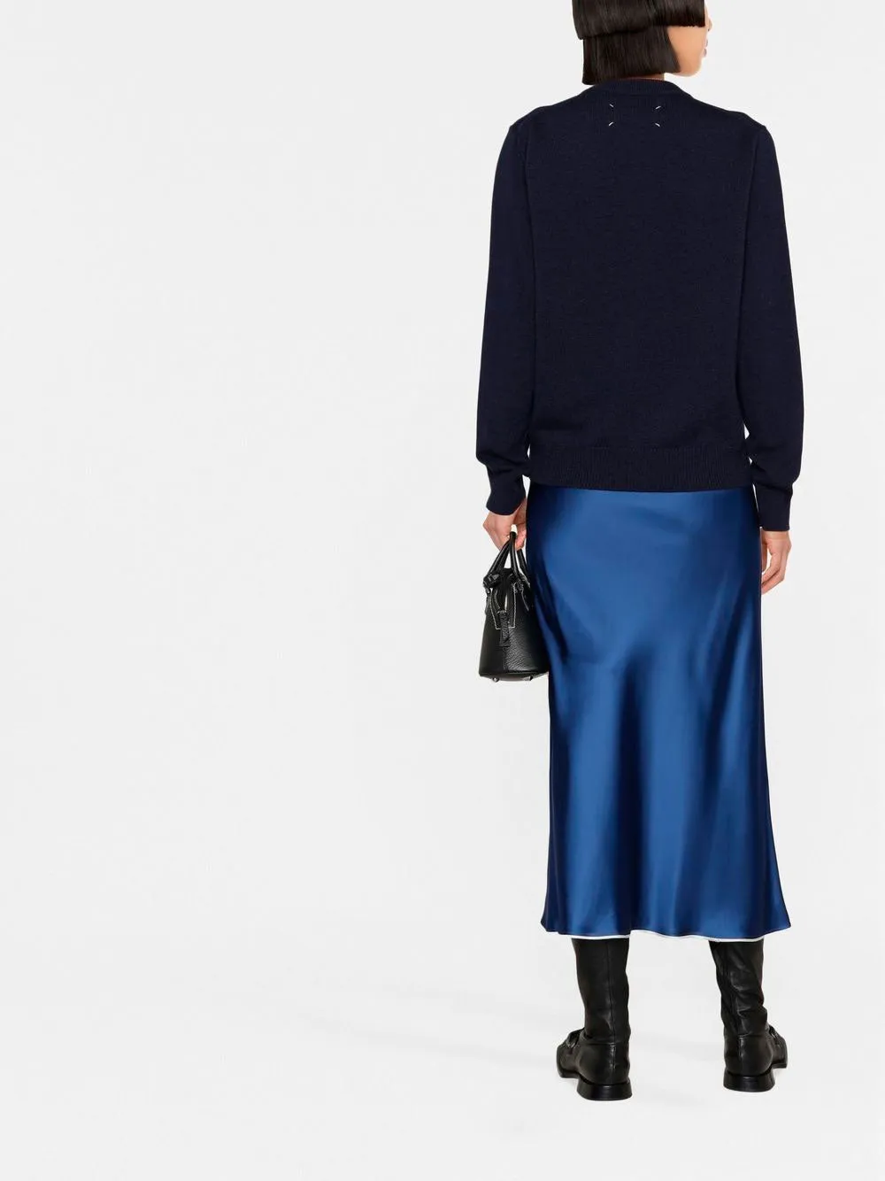 Crew-neck long-sleeve jumper