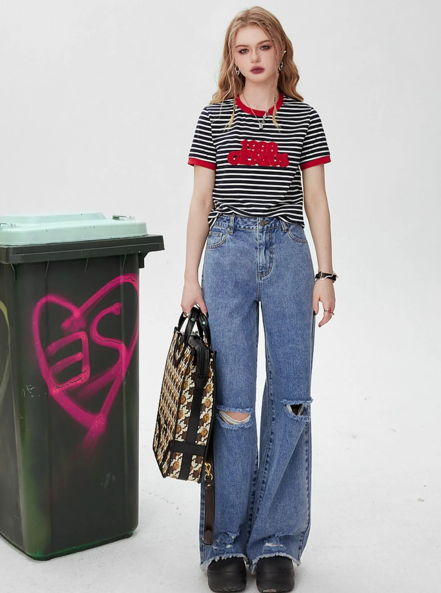 High Waist Denim Pants