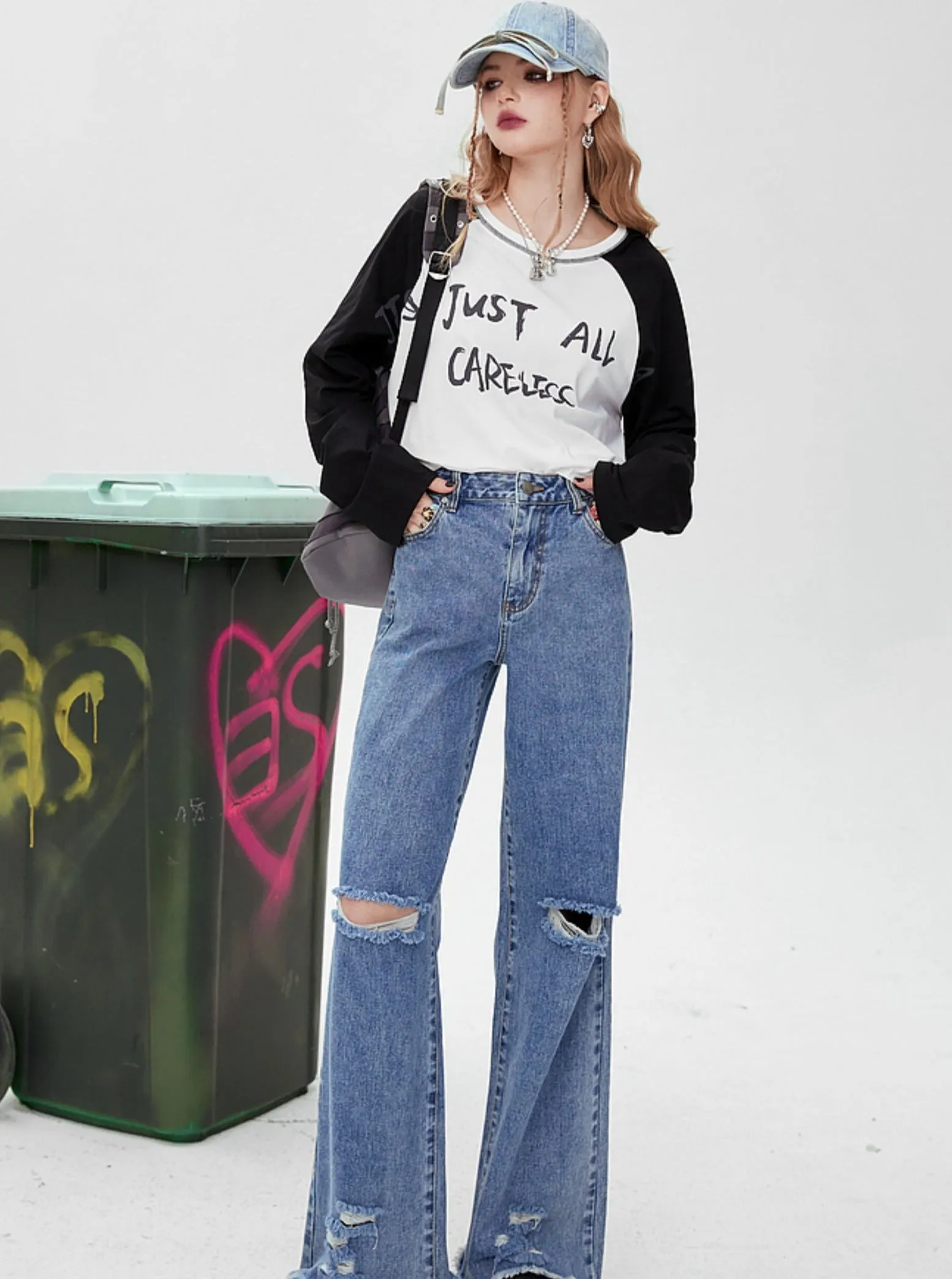 High Waist Denim Pants