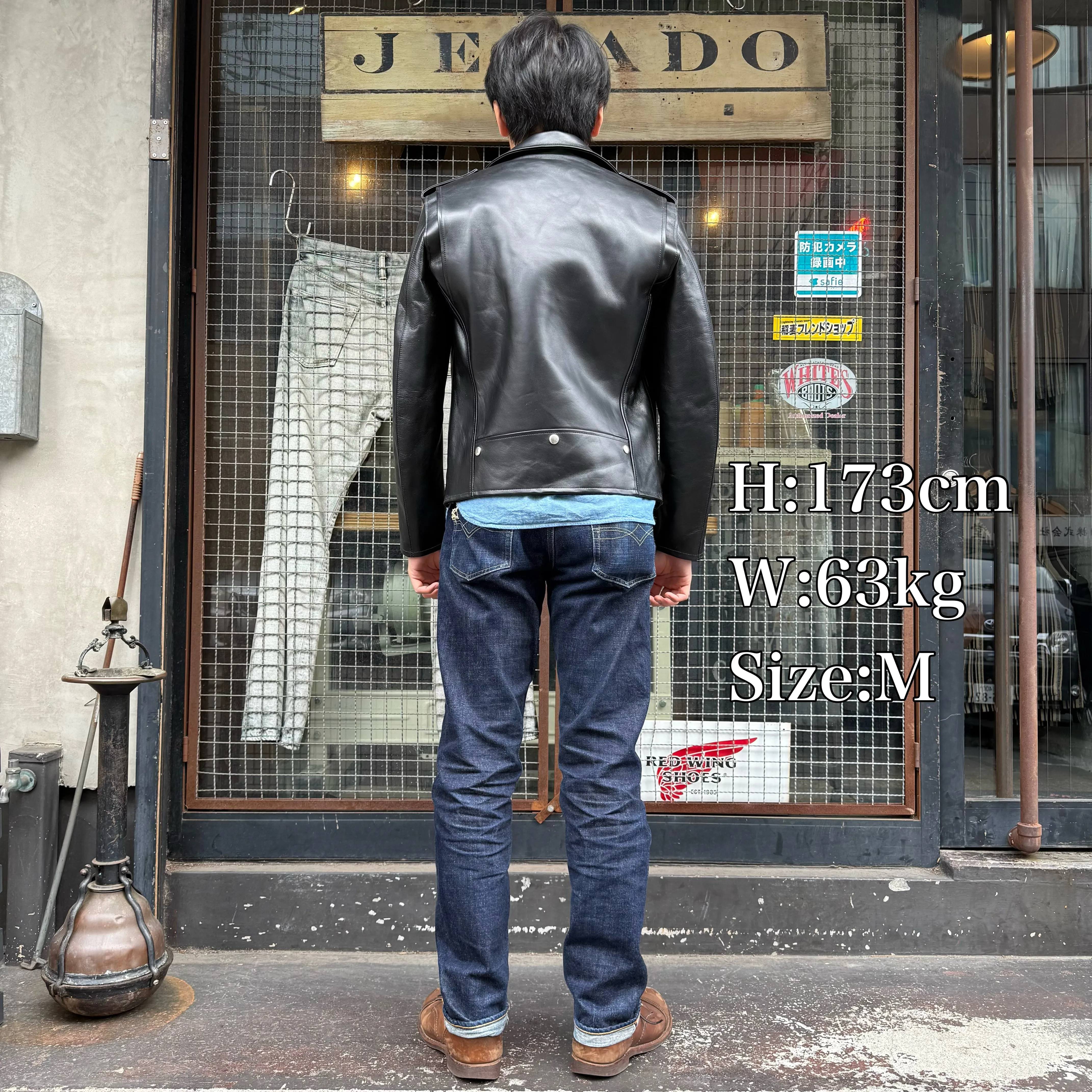 JELADO  Rebel Jacket Horse Hide Semi Aniline Finish Black エポレット有り 【SG83420】