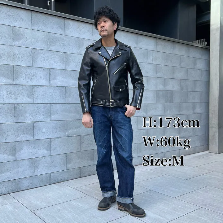 JELADO  Rebel Jacket Horse Hide Semi Aniline Finish Black エポレット有り 【SG83420】