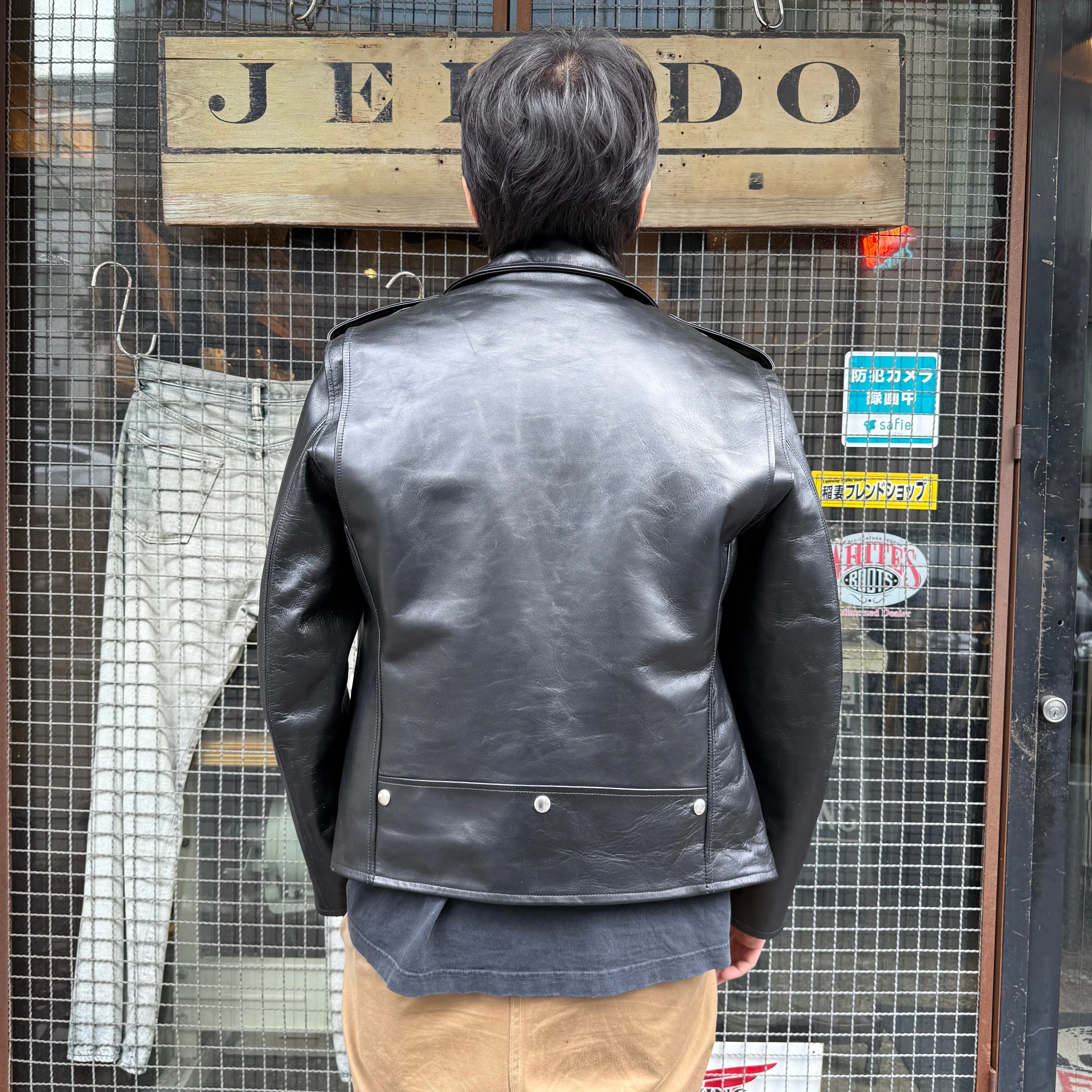 JELADO  Rebel Jacket Horse Hide Semi Aniline Finish Black エポレット有り 【SG83420】