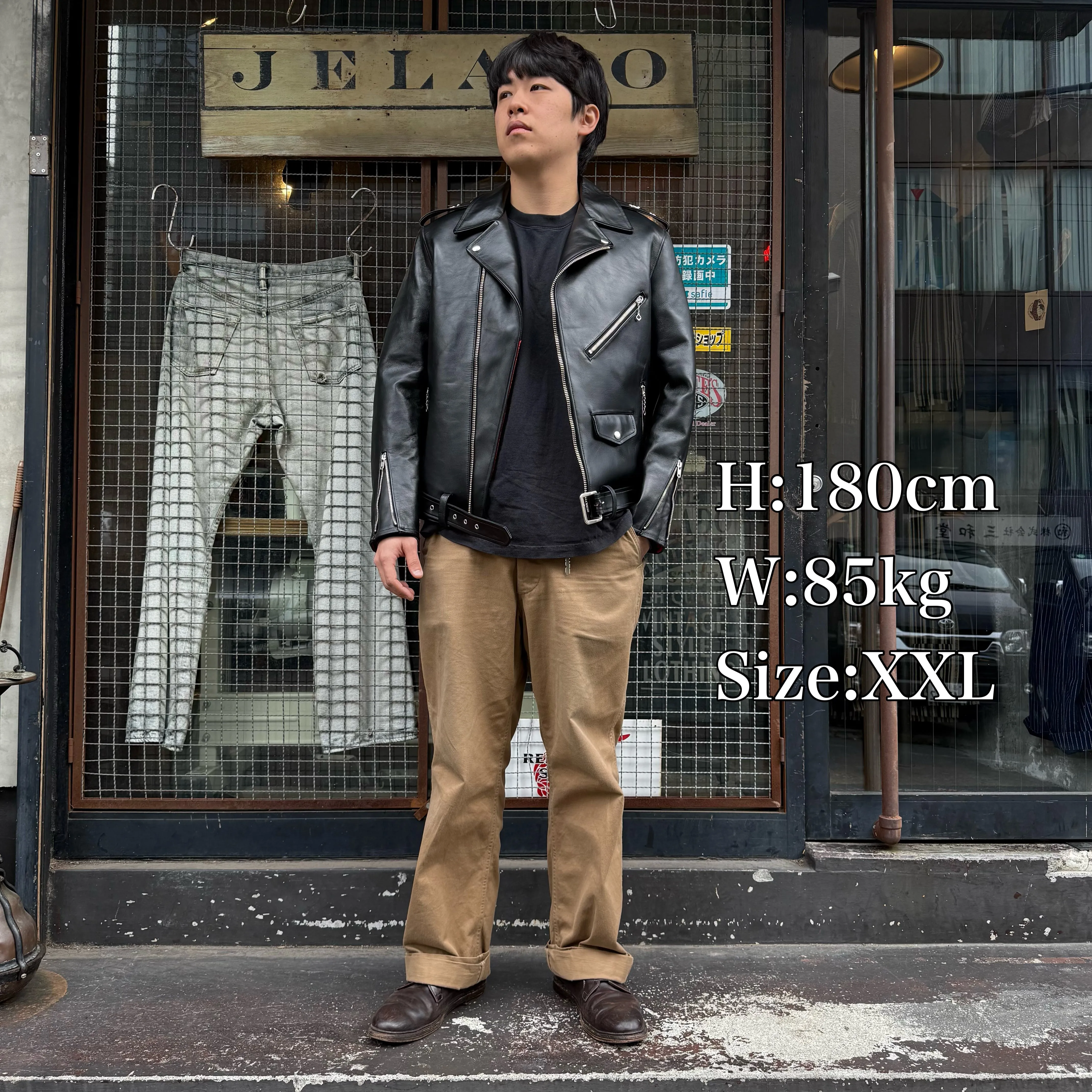 JELADO  Rebel Jacket Horse Hide Semi Aniline Finish Black エポレット有り 【SG83420】
