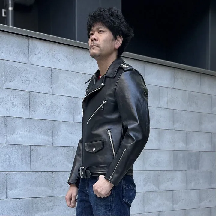 JELADO  Rebel Jacket Horse Hide Semi Aniline Finish Black エポレット有り 【SG83420】