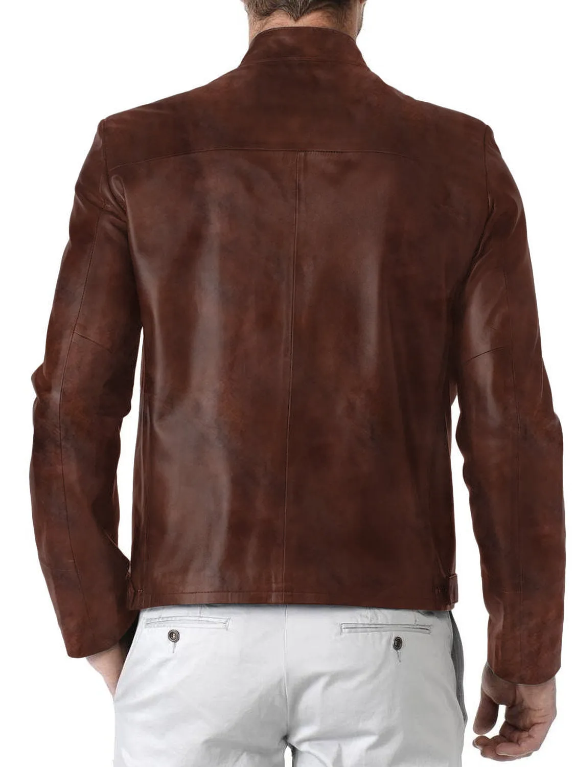 Leather Jackets Hub Mens Genuine Lambskin Leather Jacket (Black, Classic Jacket) - 1501083