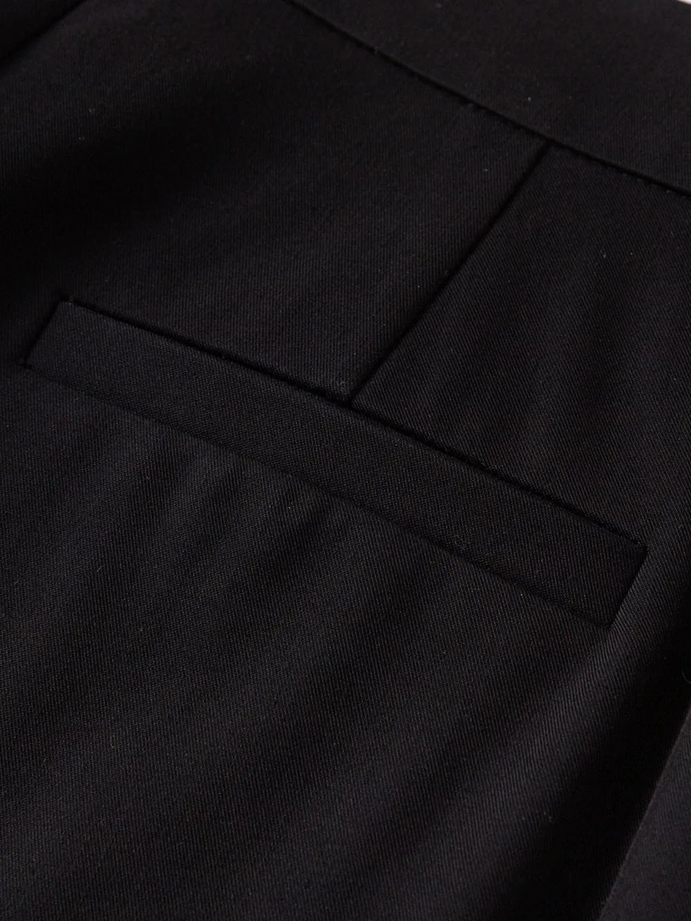 MUKZIN Black Classic Slim Flared Trousers