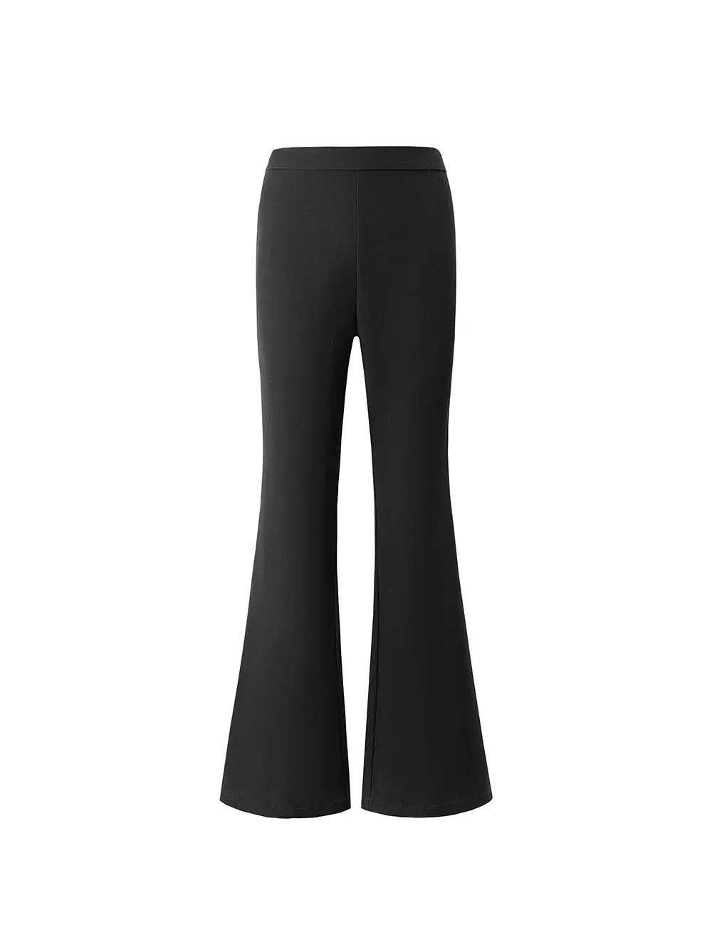 MUKZIN Black Classic Slim Flared Trousers