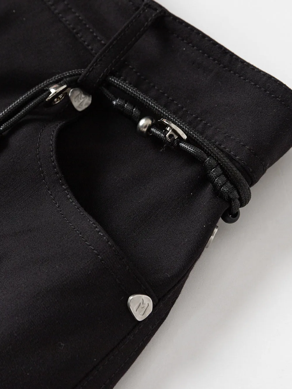 MUKZIN Black Classic Slim Flared Trousers