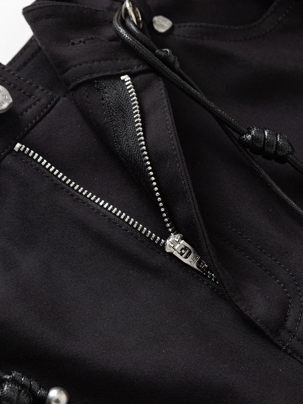 MUKZIN Black Classic Slim Flared Trousers