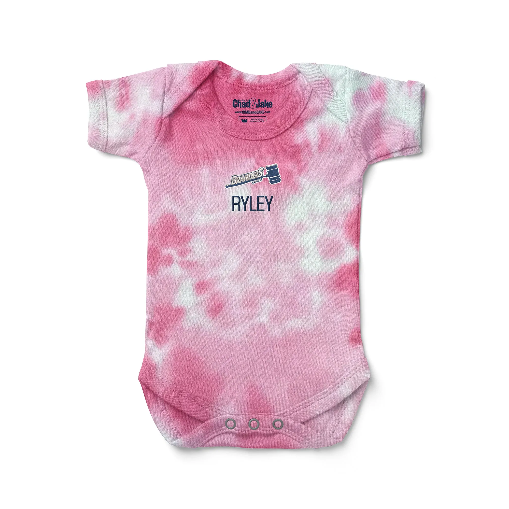 Personalized Brandeis Judges Tie Dye Bodysuit