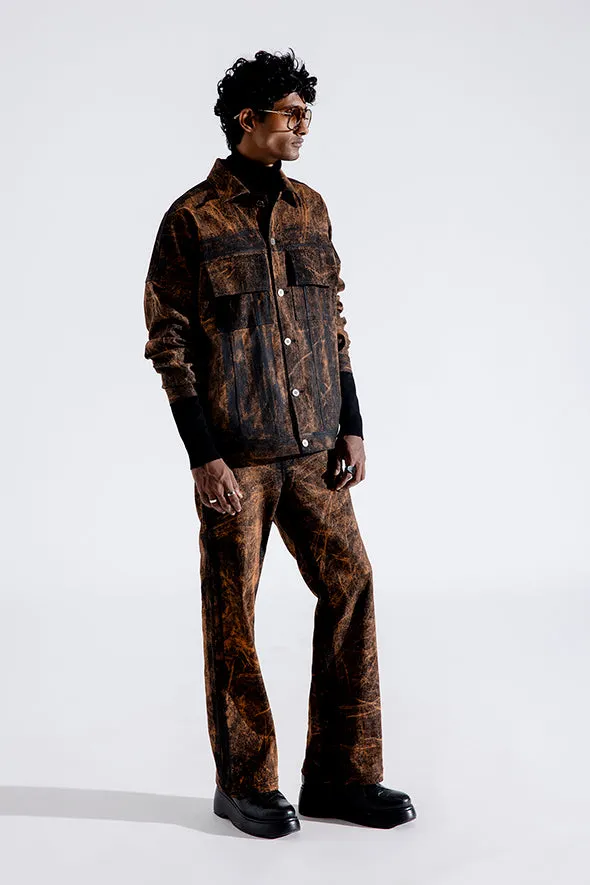 Rust Grunge Jacket in Rust