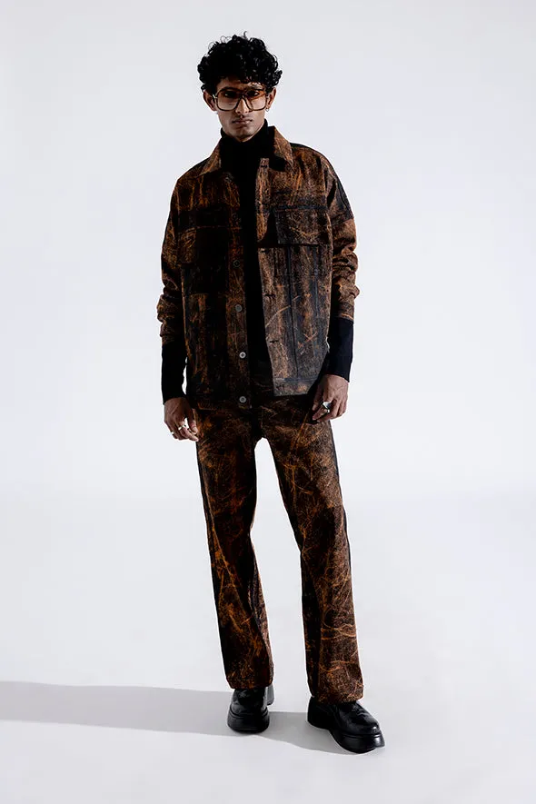 Rust Grunge Jacket in Rust