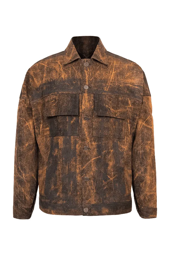 Rust Grunge Jacket in Rust