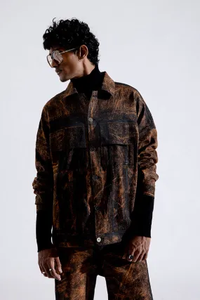 Rust Grunge Jacket in Rust