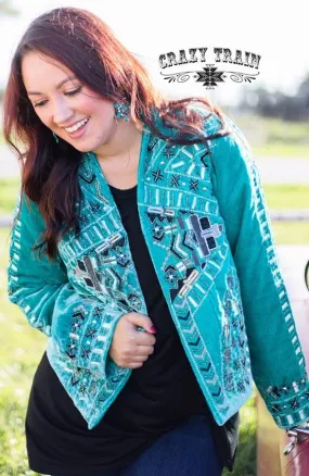 The Jennings Turquoise Jacket