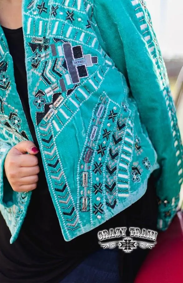 The Jennings Turquoise Jacket