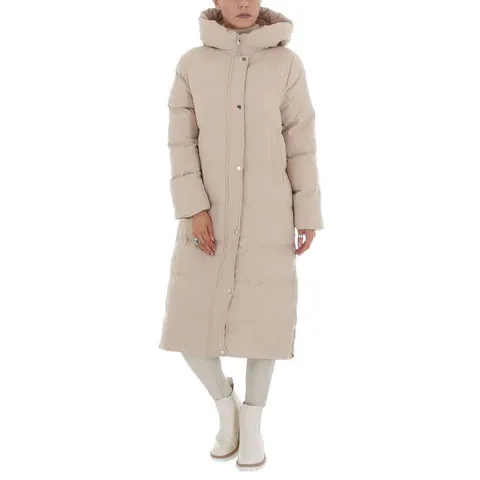 Women's Long Quilted Winter Jacket with Hood | Ideal for Winter