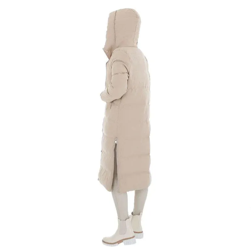 Women's Long Quilted Winter Jacket with Hood | Ideal for Winter