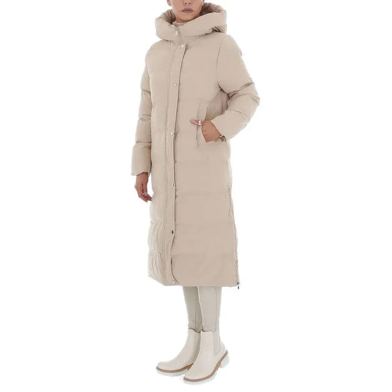 Women's Long Quilted Winter Jacket with Hood | Ideal for Winter